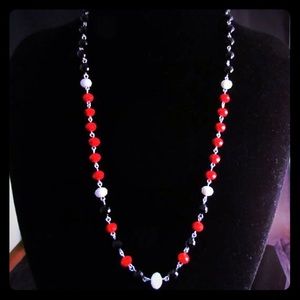 ♥️❤️♥️Czech glass briolette rosary style necklace♥️❤️♥️